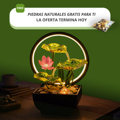 Fuente de Agua con Halo LED