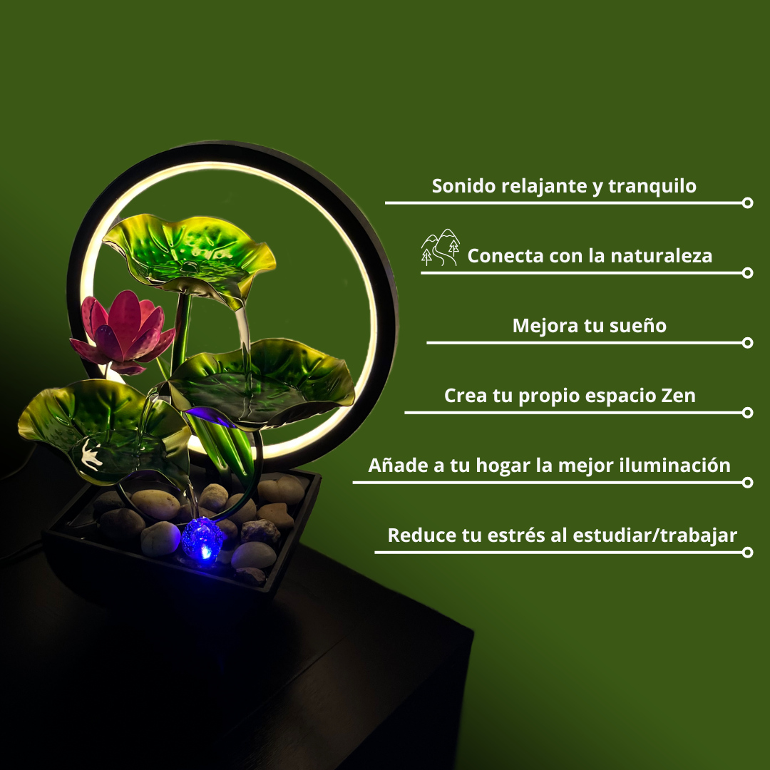 Fuente de Agua Iluminada